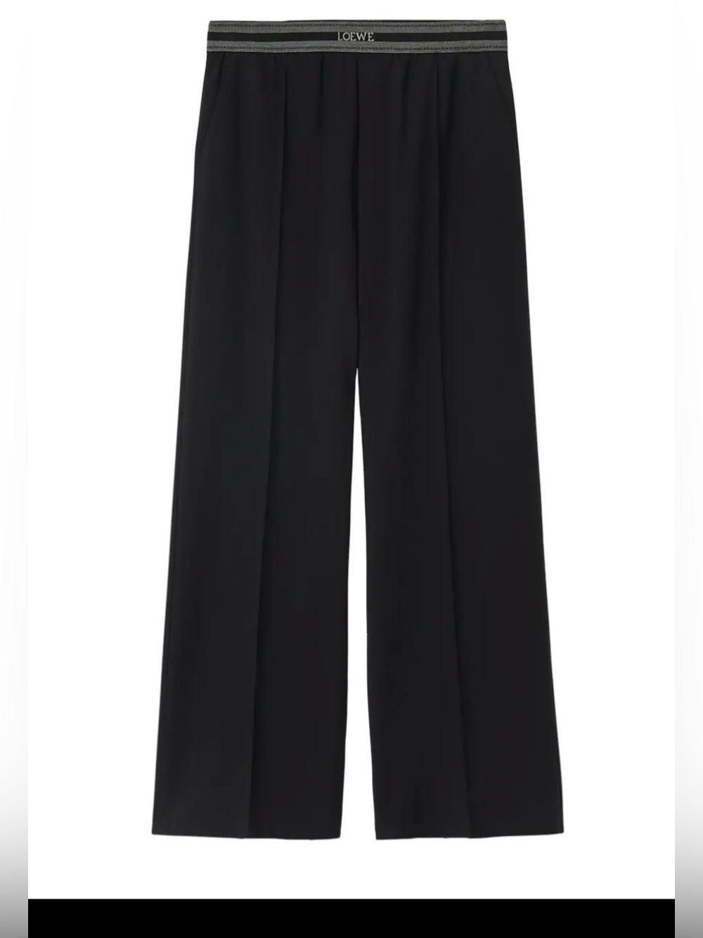 Loewe elastic band logo pants small